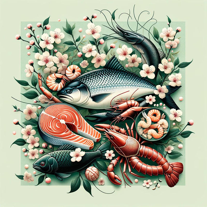 Рыба , морепродукты